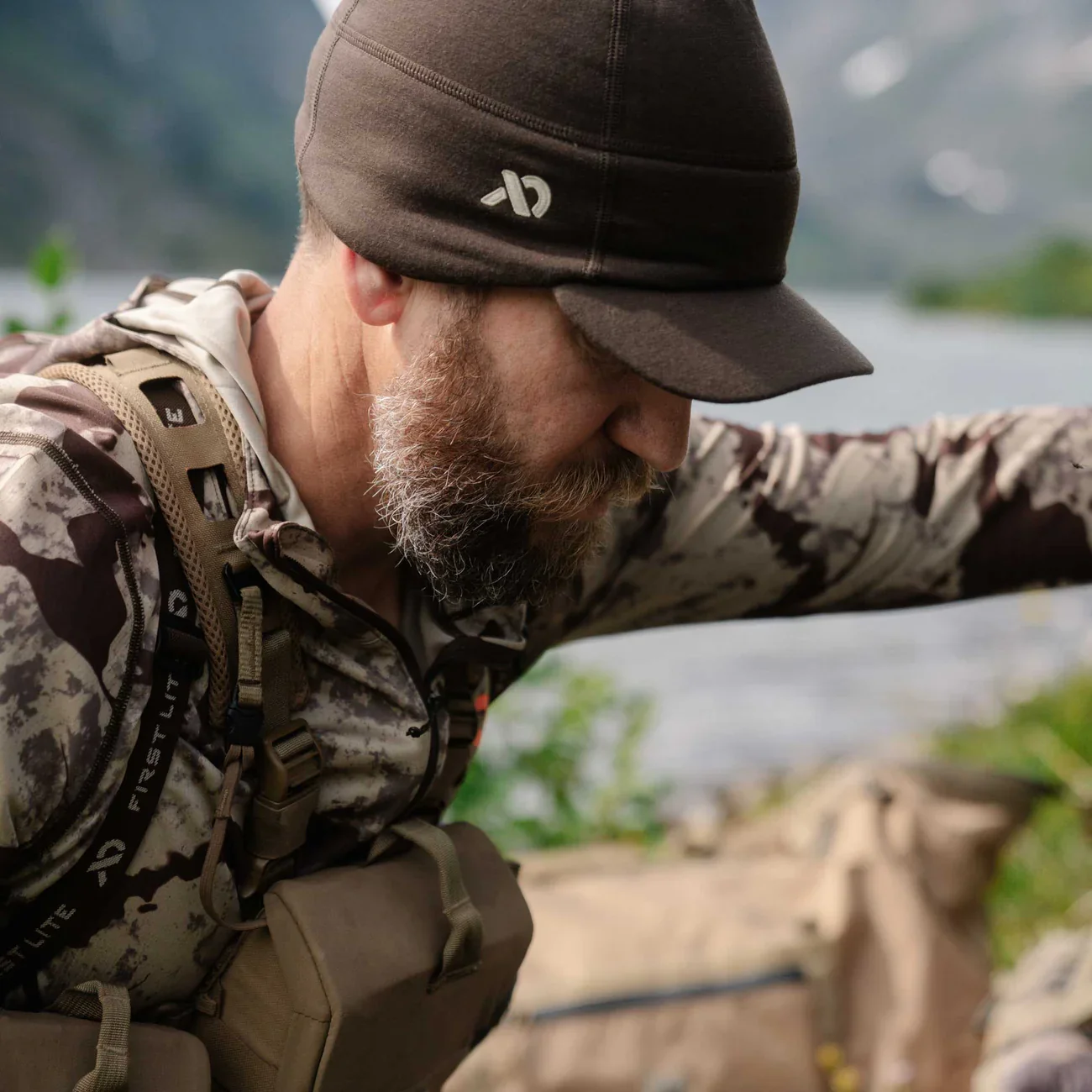 First Lite Rugged Wool Brimmed Beanie - Image 5